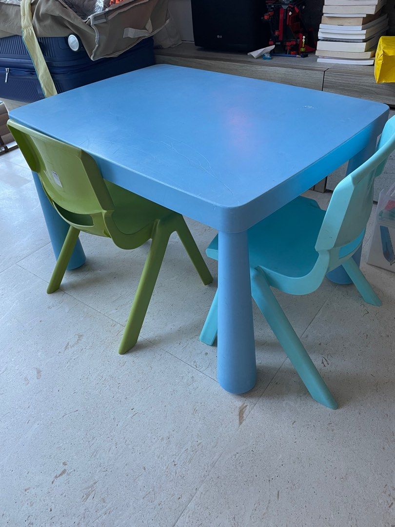 Ikea Kids Table + 2 Chairs, Babies & Kids, Baby Nursery & Kids
