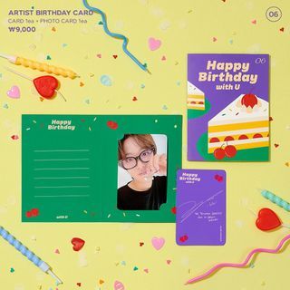 [INCOMING] nct 127/dream haechan birthday card photocard pc set