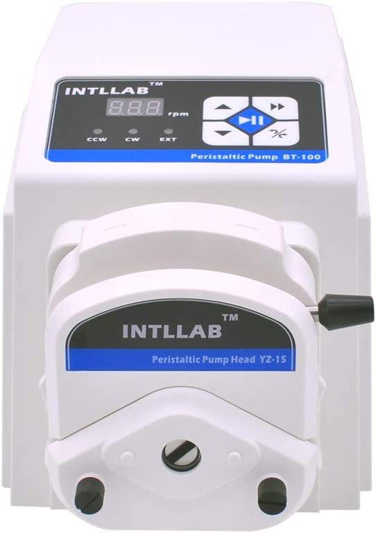 INTLLAB BT100 Variable Speed Peristaltic Pump with Pump Head YZ15, Flow ...