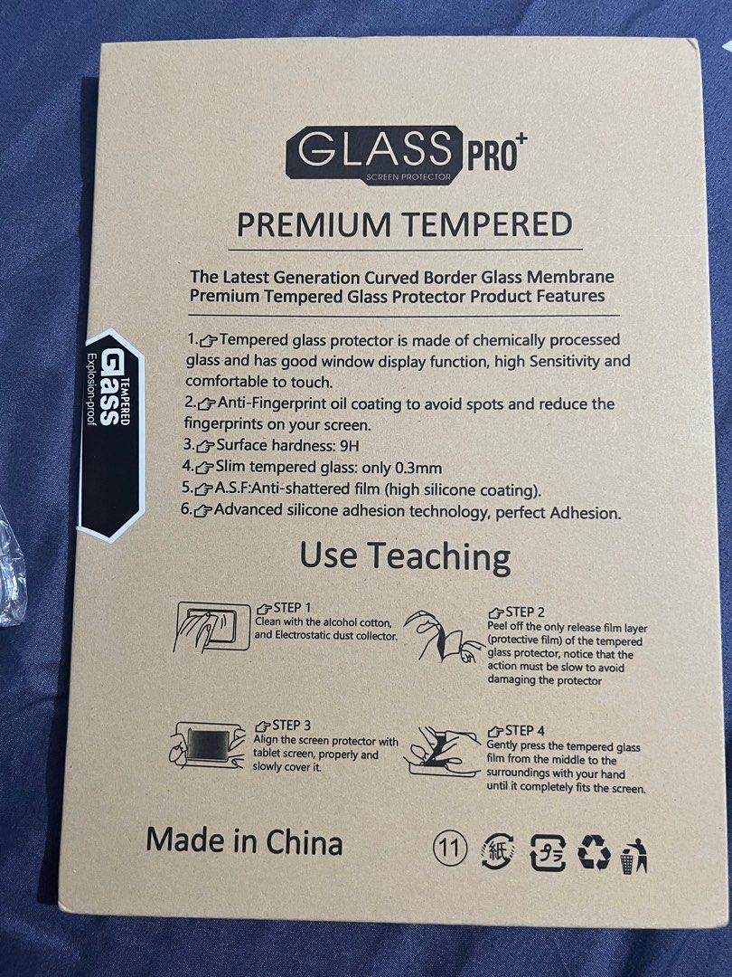 Ipad iar 4/5 10.9 premium tempered glass (Category: Other Mobile & Gadget Accessories) located in Mandaluyong City. Submitted by stephaniedude (Listing ID 1236357166, Image 2). Description: BRAND NEW /SEALED Ipad iar 4/5 10.9 premium tempered glass WRONG ORDERED😅.