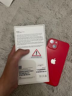 iPhone 14 128GB Red unit iBox resmi Garansi Aktif sampai Maret 2024 Fullset original siap pakai