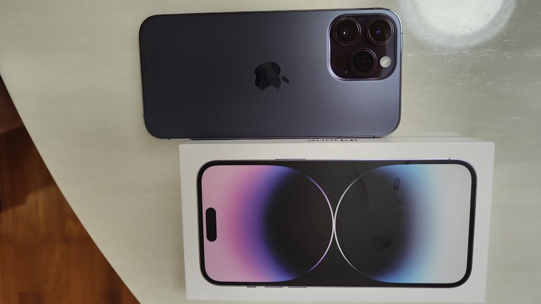 全新iphone 14 pro max 256gb紫色(衛訊買), 手提電話, 手機, iPhone