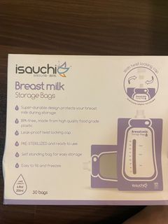isauchi breast milk storage bags + starter pack  