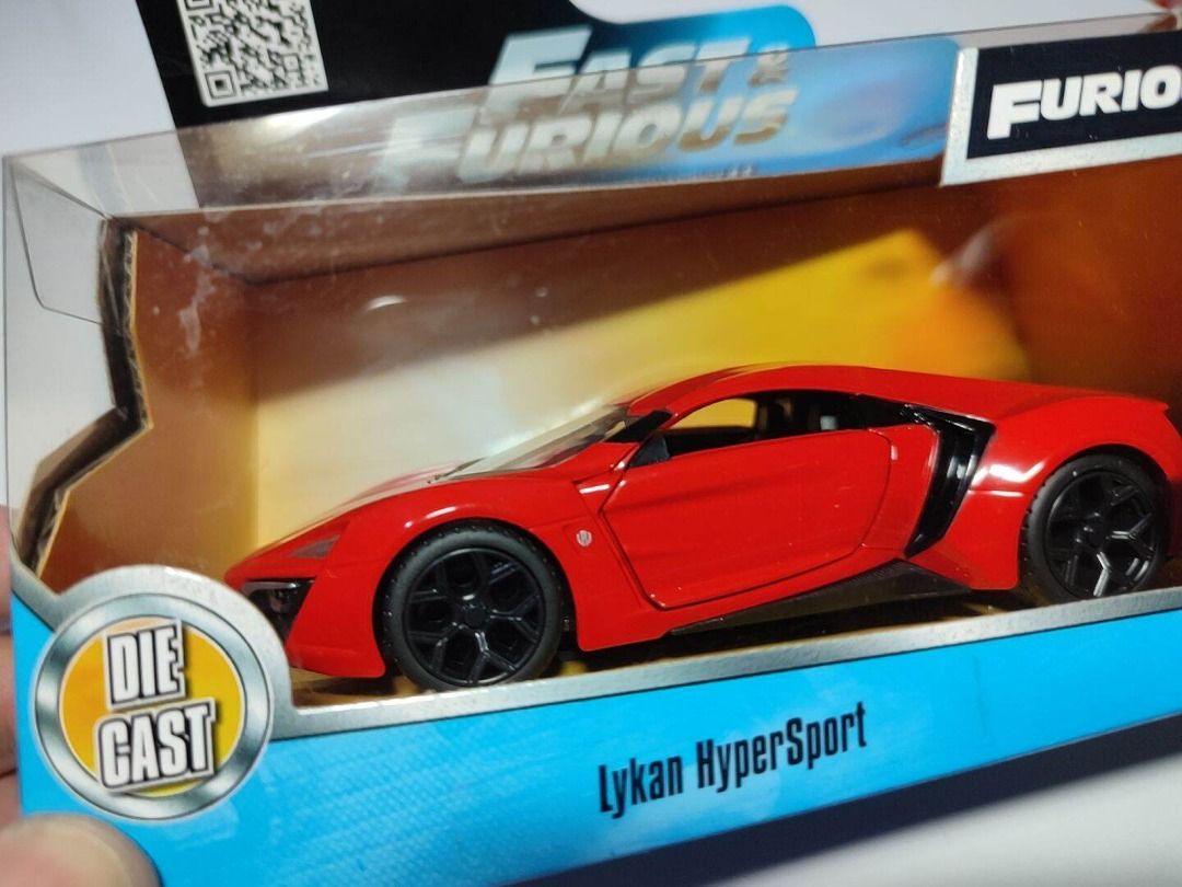 Jada Diecast Fast & Furious Lykan HyperSport 132 scale, Hobbies & Toys