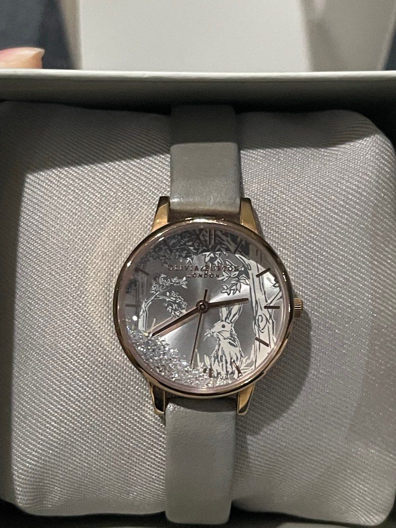 Olivia burton rabbit snow globe watch shop