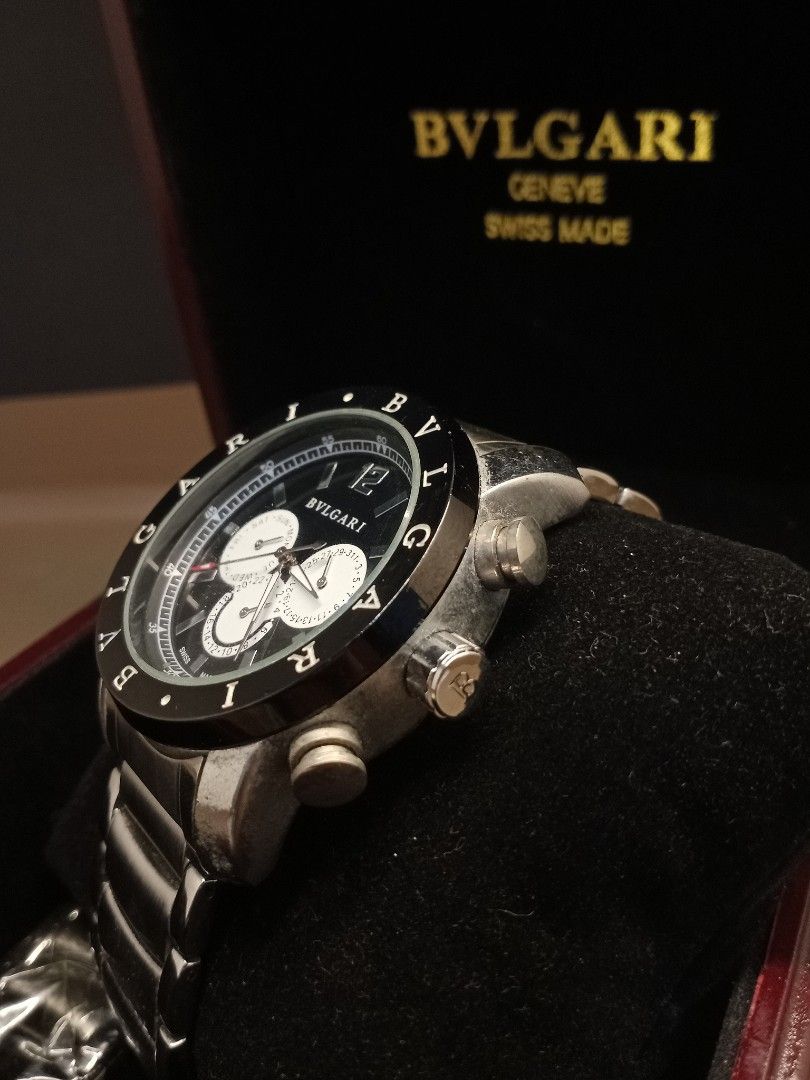 Jam Tangan Bvlgari Diagono Fesyen Pria Jam Tangan Di Carousell