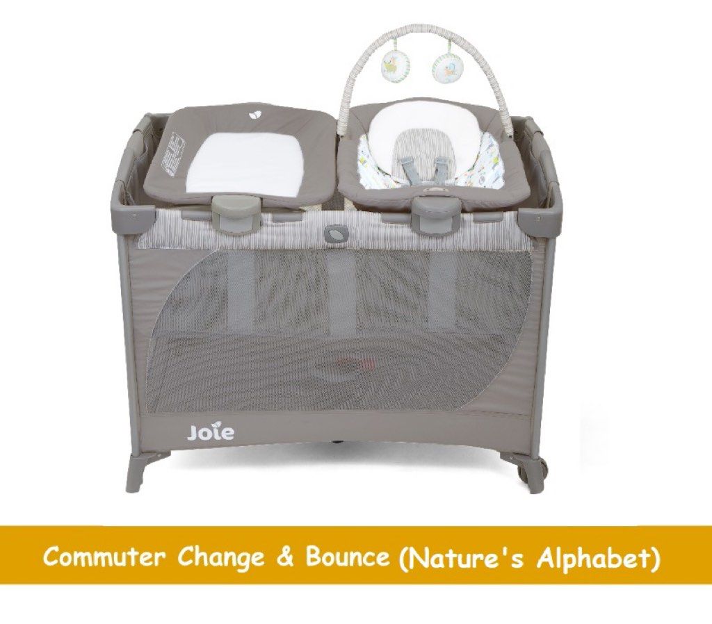 Joie Commuter Change Bounce Travel Cot Babies Kids Baby Nursery Kids Furniture Cots Cribs on Carousell