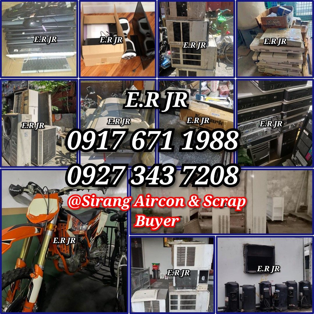 Junk appliances buying (Category: Looking For) located in Quezon City. Submitted by rjhayehm03 (Listing ID 1236336094, Image 1). Description: Boss/Madam Magandang araw po☺️ 👉Bumibili kami ng mga sirang aircon at iba pang appliances na sira at nakatambak na gamit. 👉Kahit maramihan pick up na po namin sa location nyo. ✅ Company, hotel,school,restaurant pullout ✅ CPU,monitor, printer cartridge, UPS etc ✅ Ref,Chiller ✅ BATTERY ng Sasakyan, Forklift