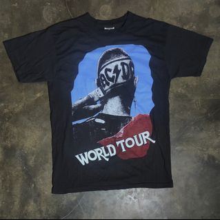 Kaos VTG AC/DC World Tour Tag Tultex