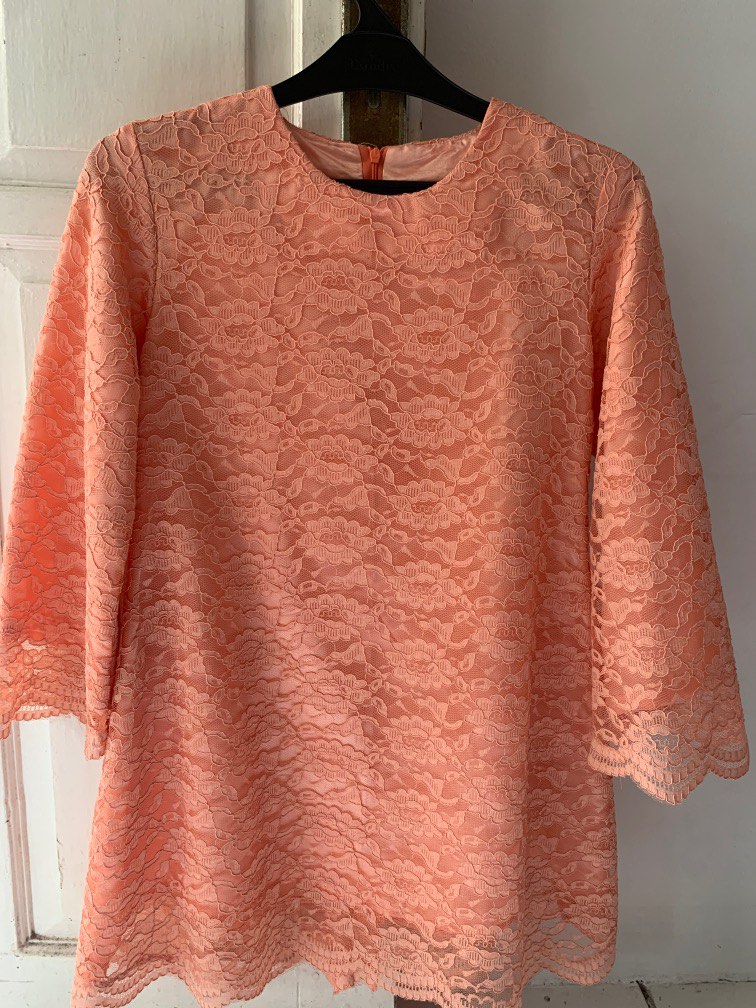 Kebaya Brokat Warna Peach on Carousell