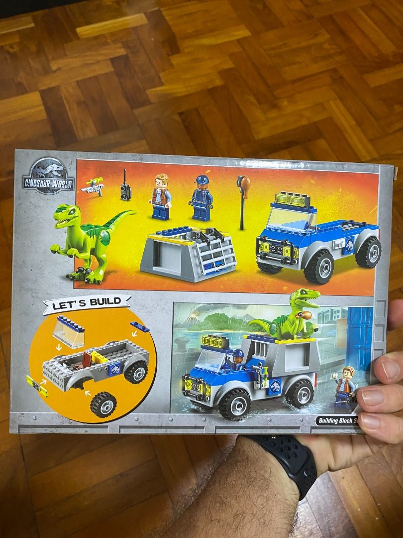 Lego Compatible // Jurassic World - Velociraptor Training, Hobbies ...