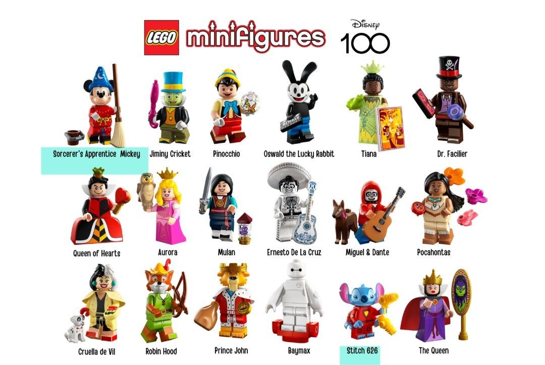 Lego Disney 100 Minifigures, Hobbies Toys, Toys Games on Carousell
