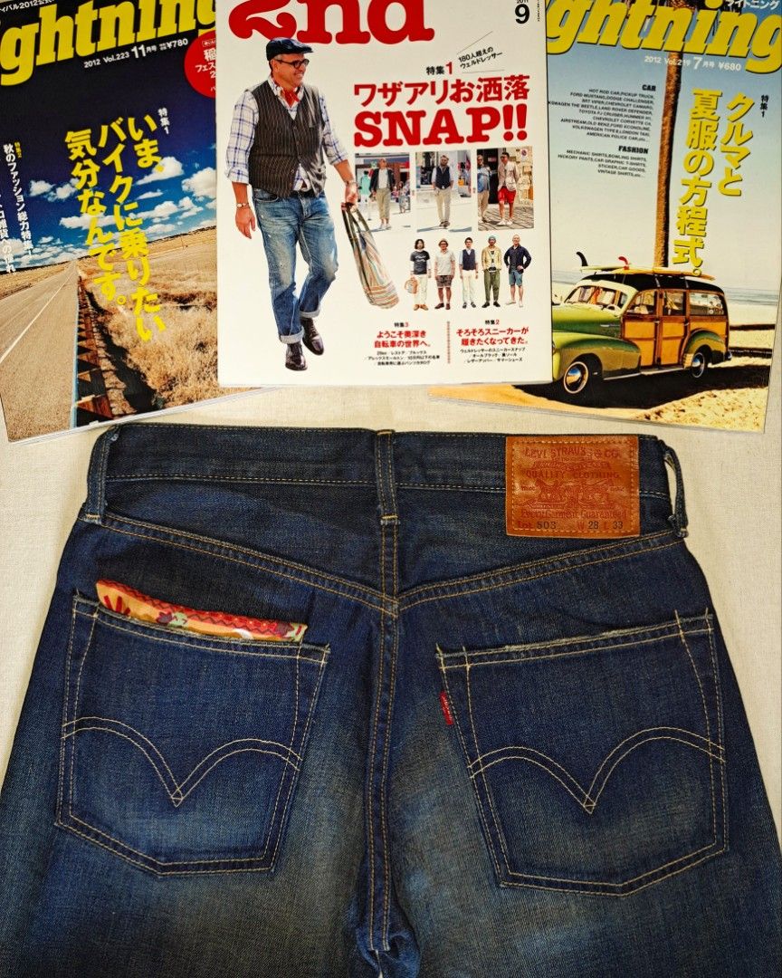 Levis 503 vintage washed denim 男裝28