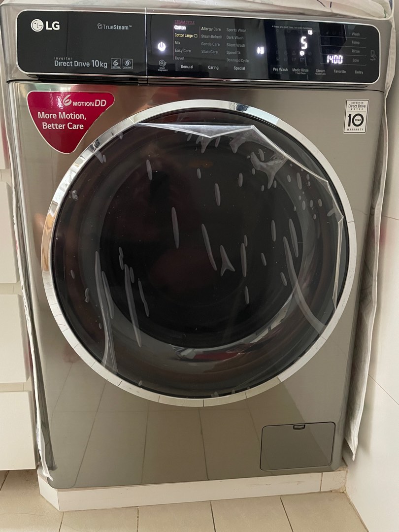 LG Front Load 10kg Washing Machine WD1410TS, TV & Home Appliances