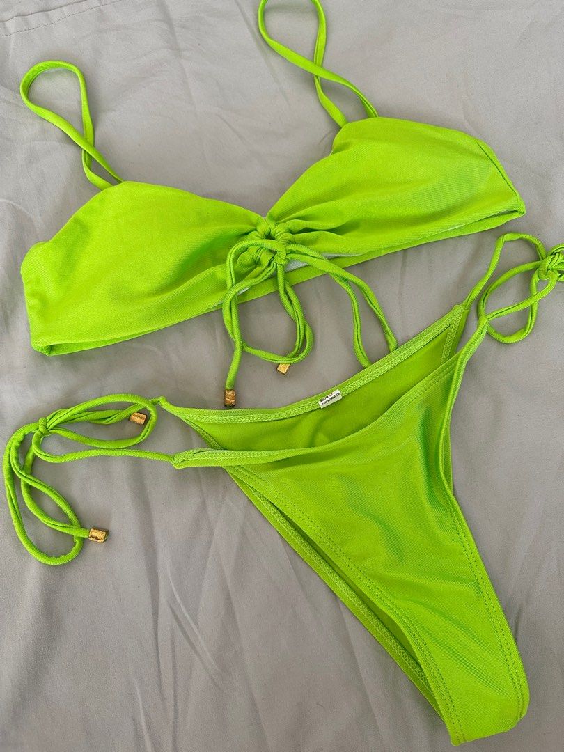 MINI NET SARONG - GREEN LIME – Bananhot Bikinis INT