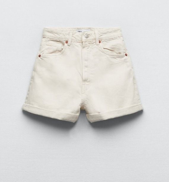 Zara Mom Fit Zara Trafaluc Denim Shorts LNIB Zara TRF HIGH-RISE