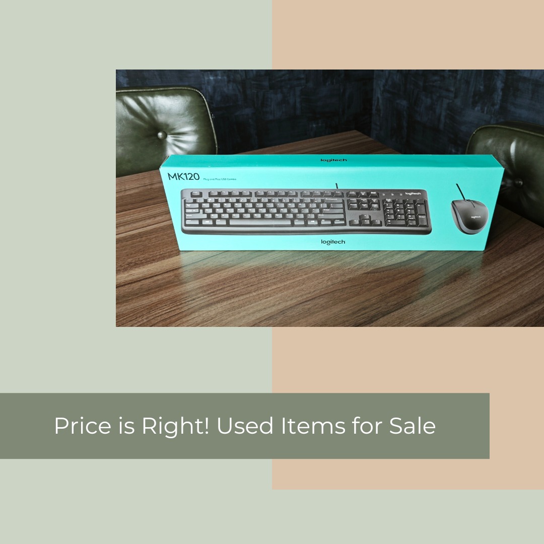 logitech MK120 Corded Keyboard and Mouse Combo, Computers & Tech, Parts