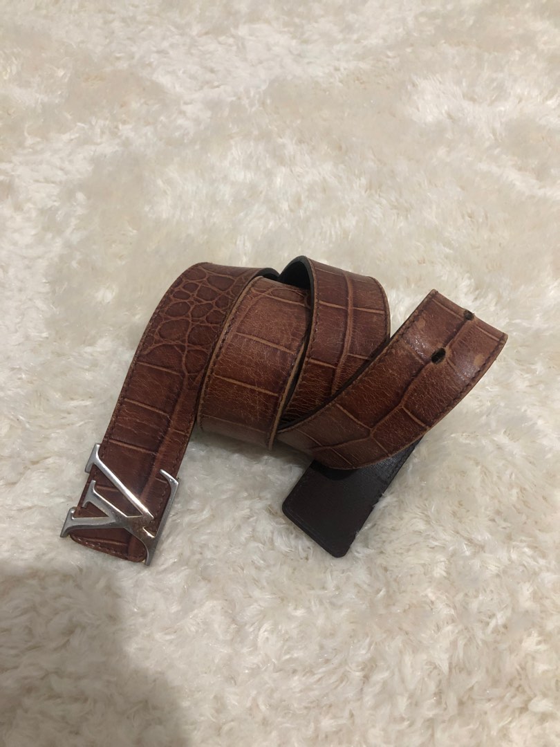 louis vuitton crocodile belt