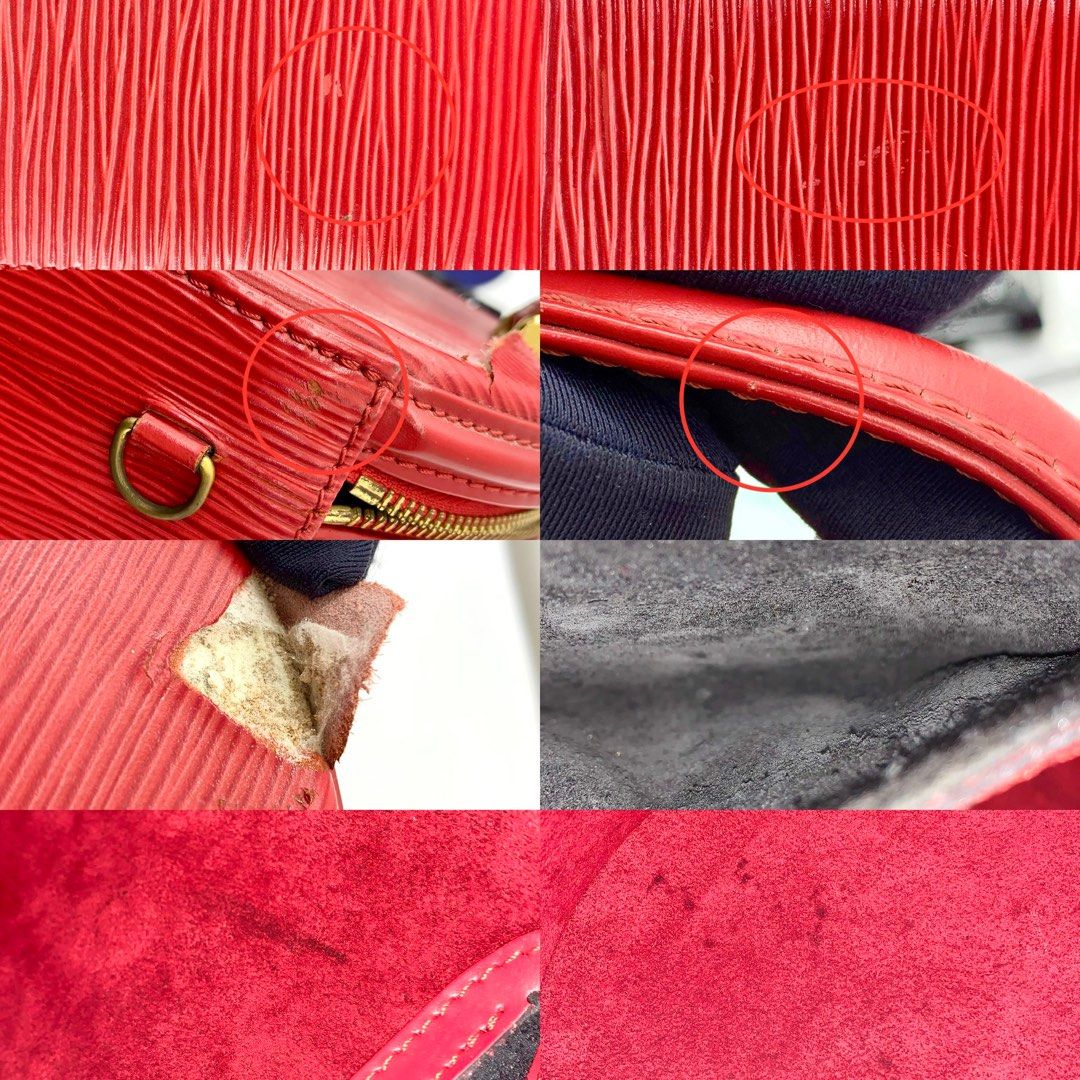 Louis+Vuitton+Cannes+Vanity+Red+Leather+Monogram+Epi for sale online