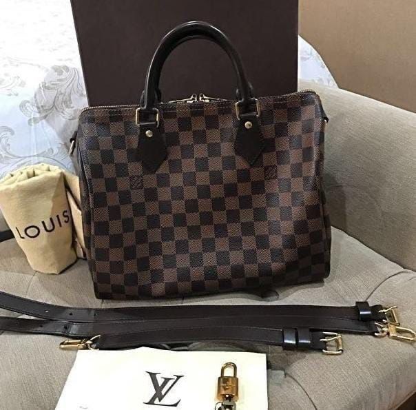 Louis Vuitton LV Bandou 20 Monogram, Barang Mewah, Tas & Dompet di Carousell