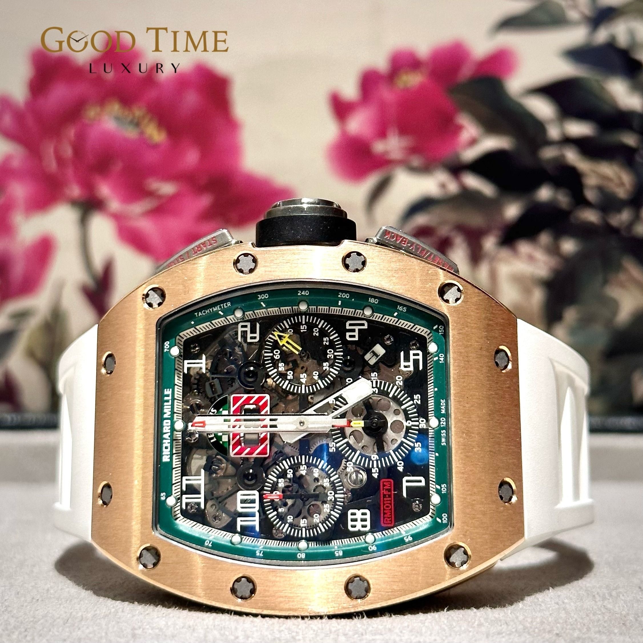 LTD EDT Richard Mille GREEN RM011 RM11 LE MANS Rose Gold 150 pieces LEMANS Luxury Watches on Carousell