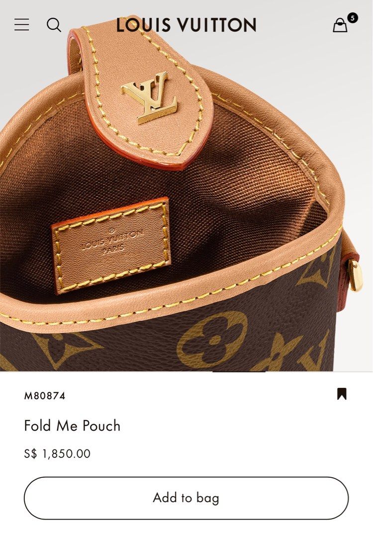 Shop Louis Vuitton MONOGRAM 2022 SS Fold me pouch (M80874) by