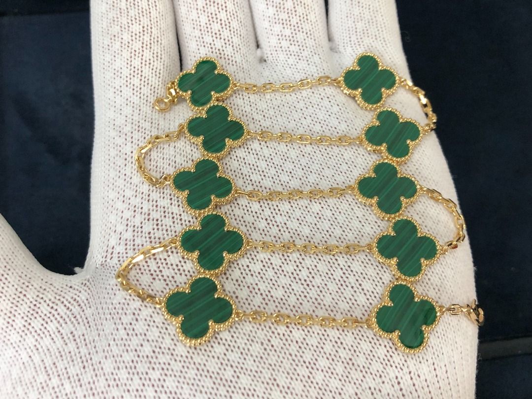 Vintage alhambra necklace on sale 10 motifs price
