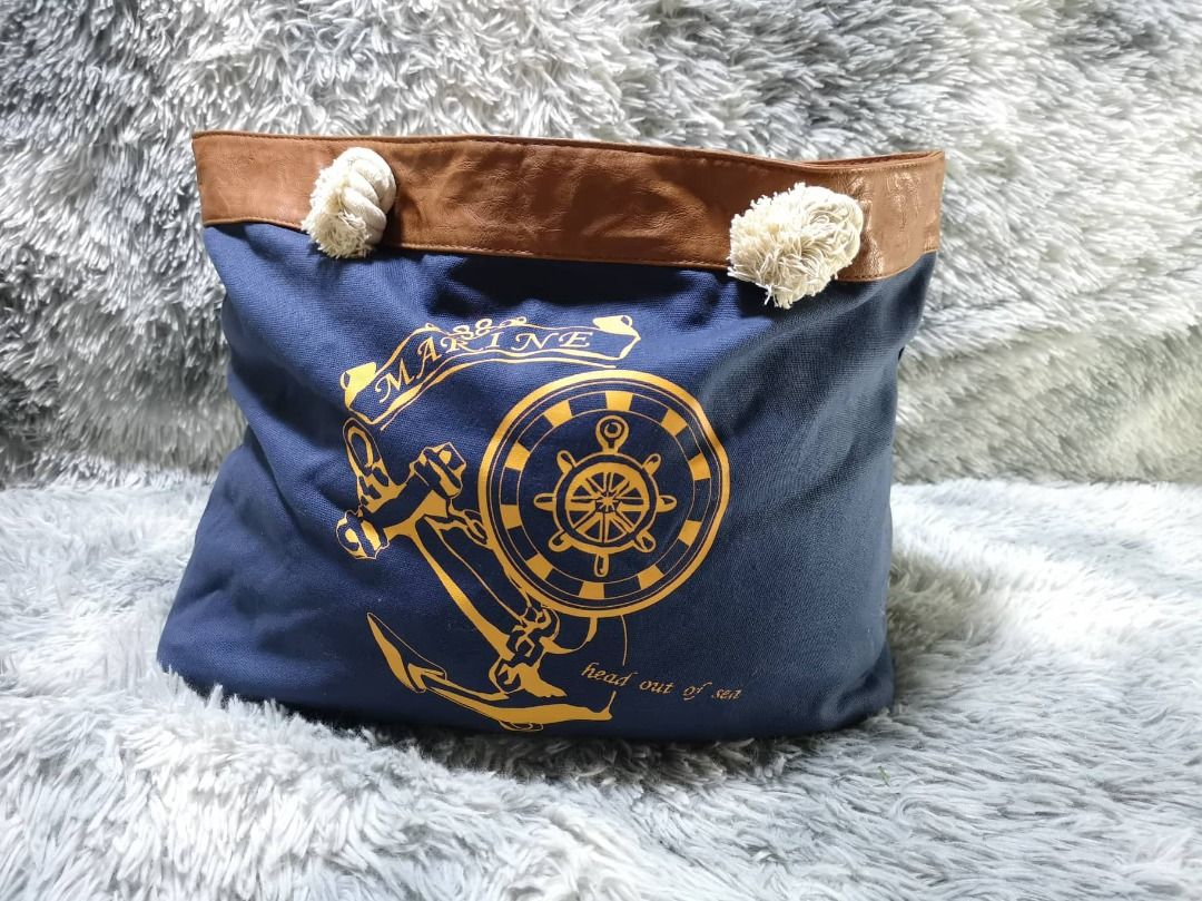 everyone nylon logo tote bag (NAVY) everyone ナイロン トートバッグ