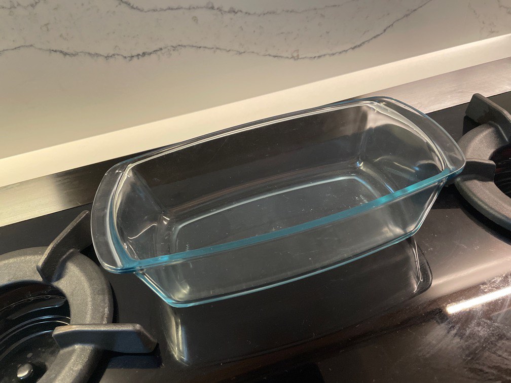 Marinex clear glass bake dish, Furniture & Home Living, Kitchenware