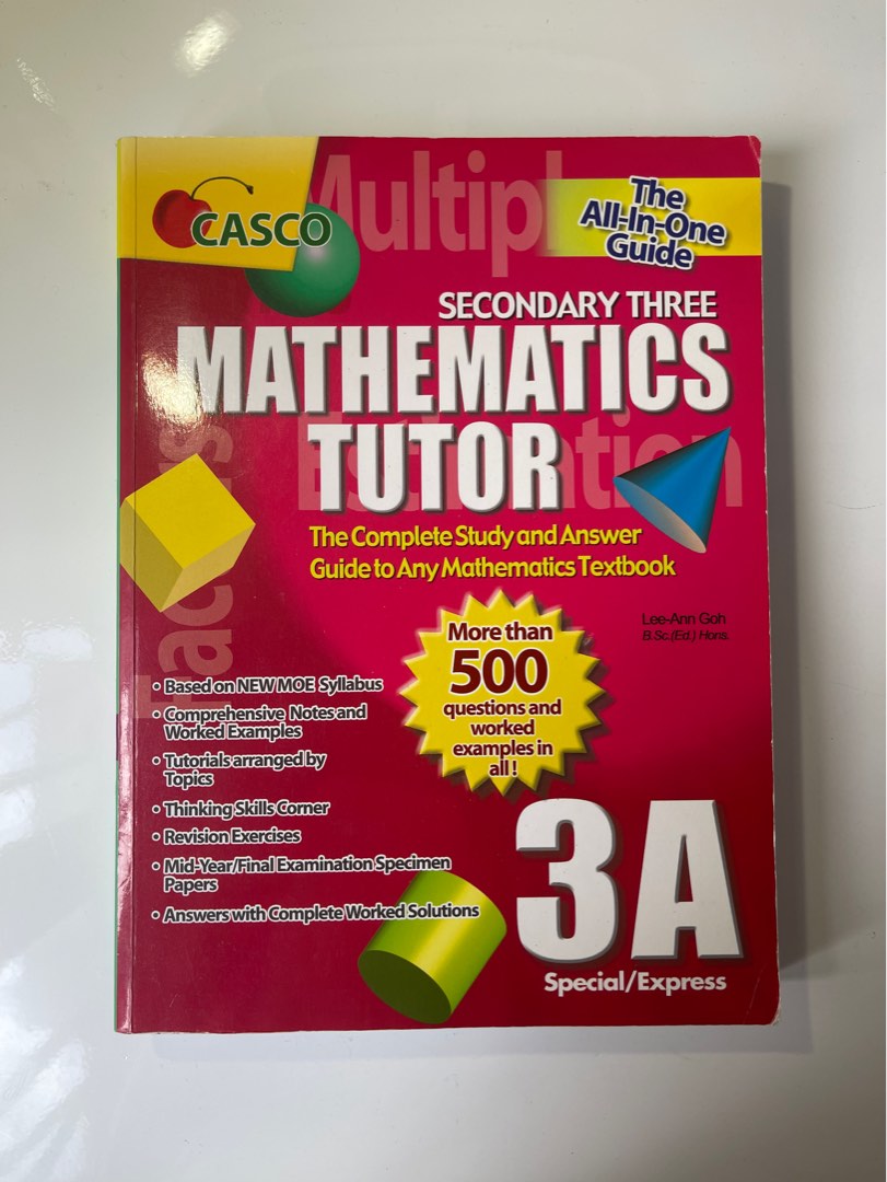Math tutor All-in-one guide 3A, 興趣及遊戲, 書本 & 文具, 教科書 - Carousell