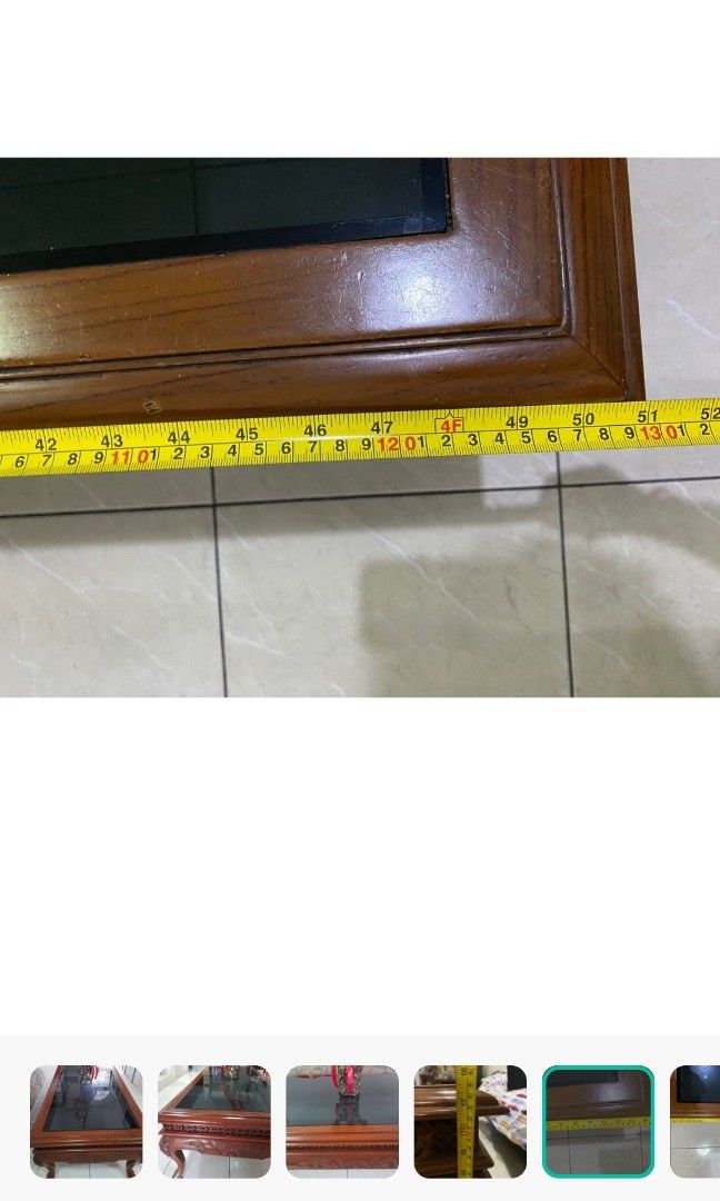 Meja Ruang tamu kayu jati, Perabotan Rumah di Carousell