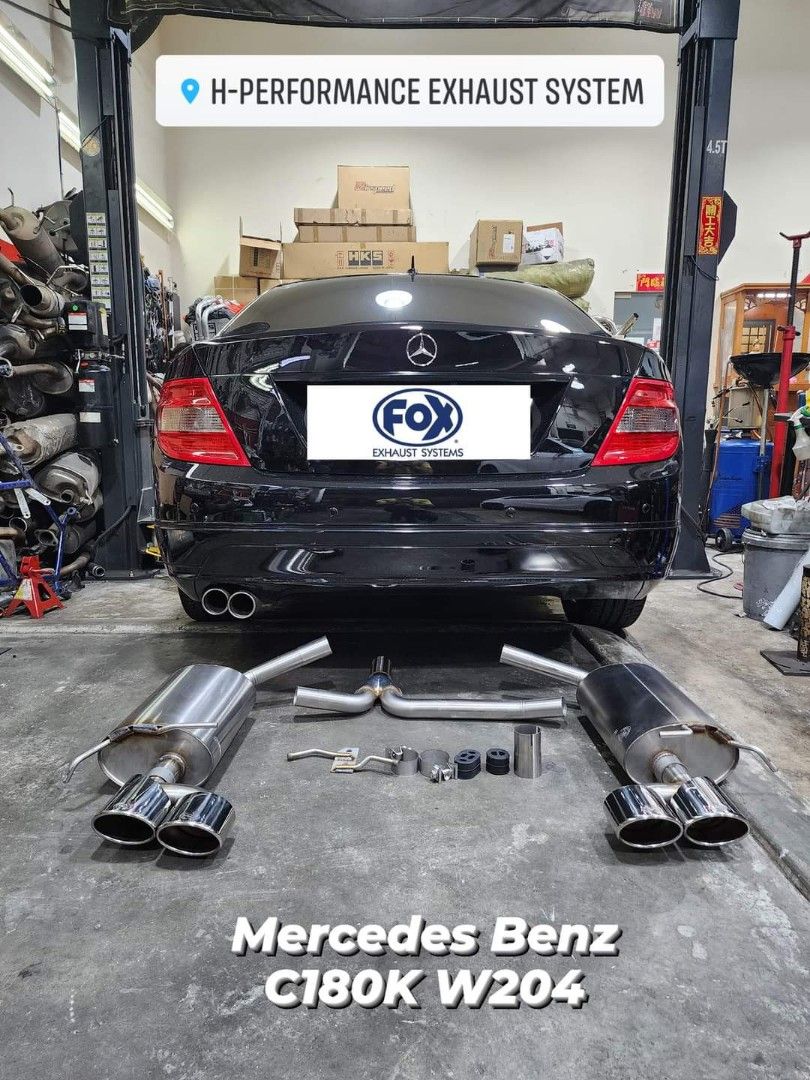 Mercedes Benz C180K / C200T W204 ( Upgrade Fox Sport Exhaust System ...