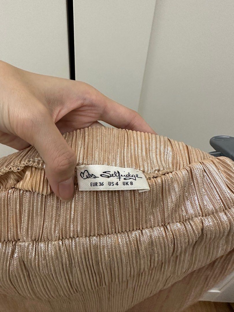 Gold skirt miss selfridge sale