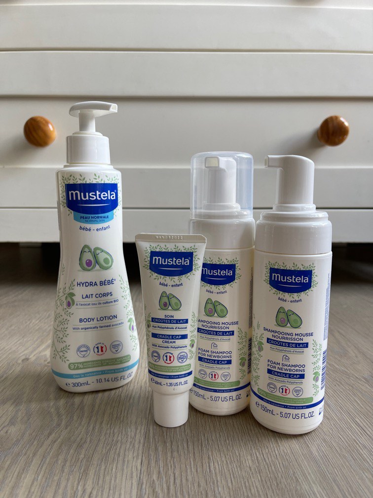 Mustela Shampoo and cream (Cradle Cap series), Babies & Kids, Bathing