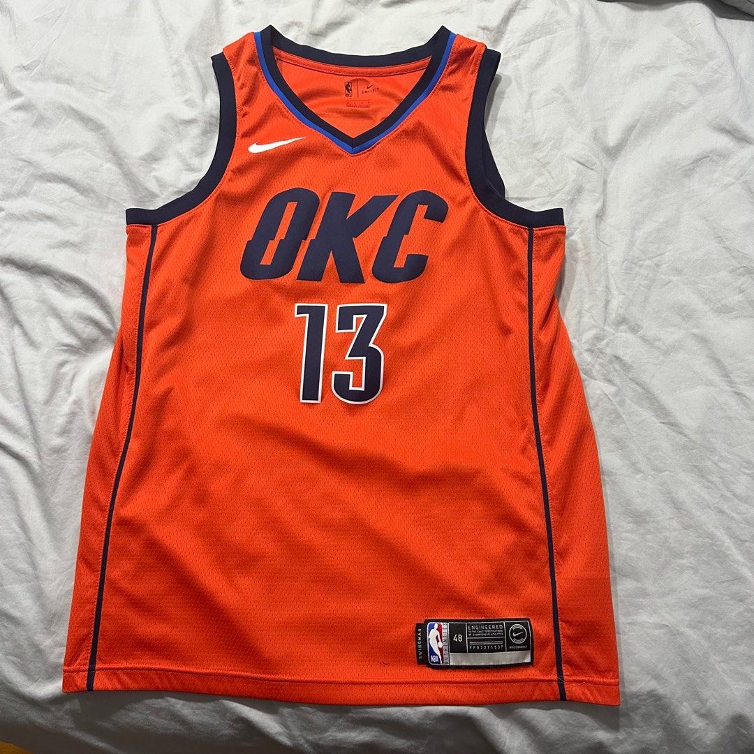 Paul george hotsell orange okc jersey