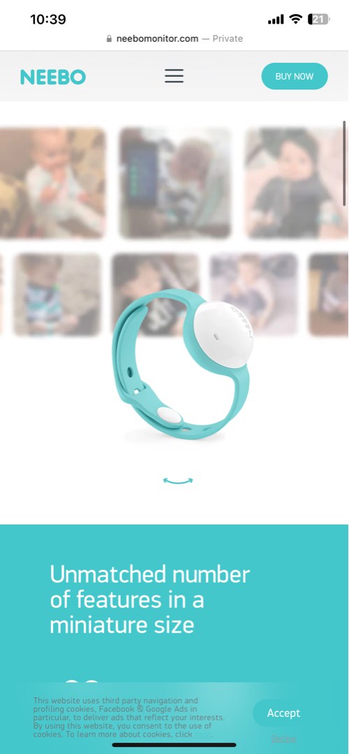 Neebo Baby Monitor Watch Babies Kids Baby Monitors on Carousell