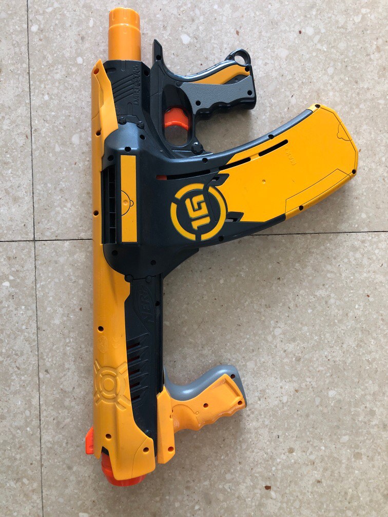 NERF - 1G Dart Tag - Quick 16 Blaster - YELLOW - Gun Great Working  Condition