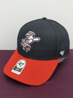 Men's New Era Cincinnati Reds Vintage Pinstripe 9FIFTY Snapback Adjustable  Red and Black Cap