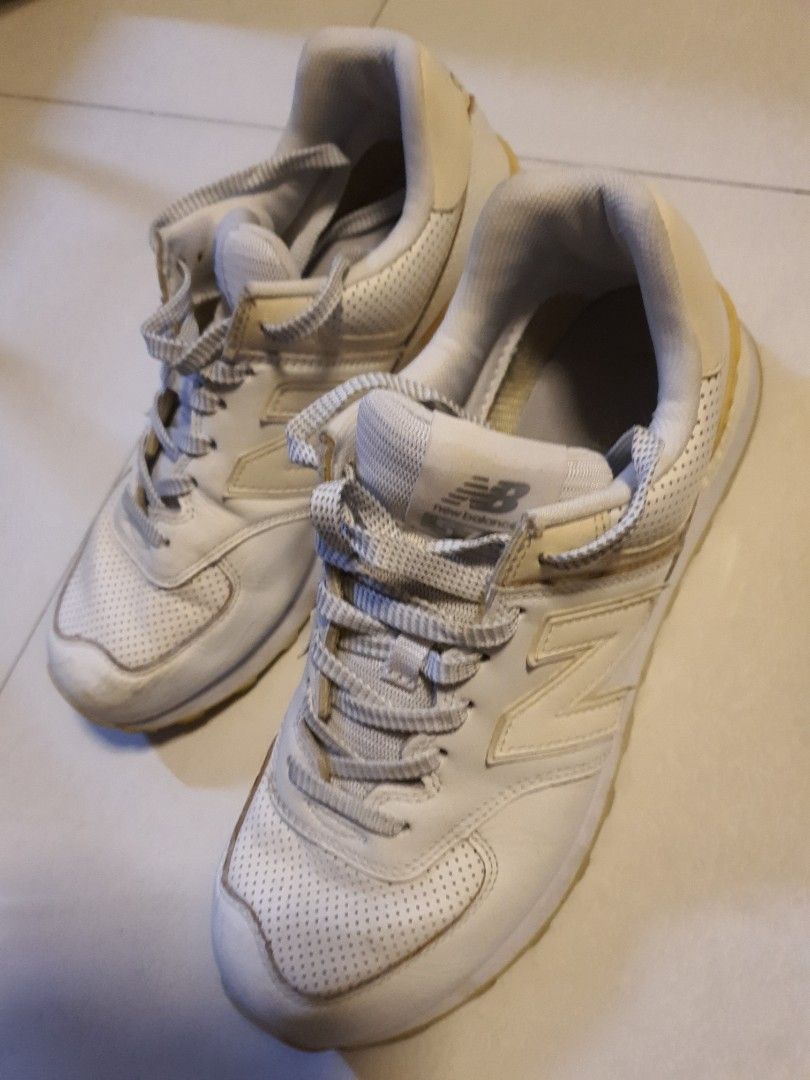 New Balance white sneakers