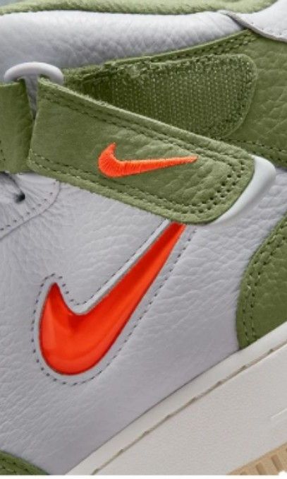 Nike Air Force 1 Mid QS Olive Green Total Orange Men s Fashion