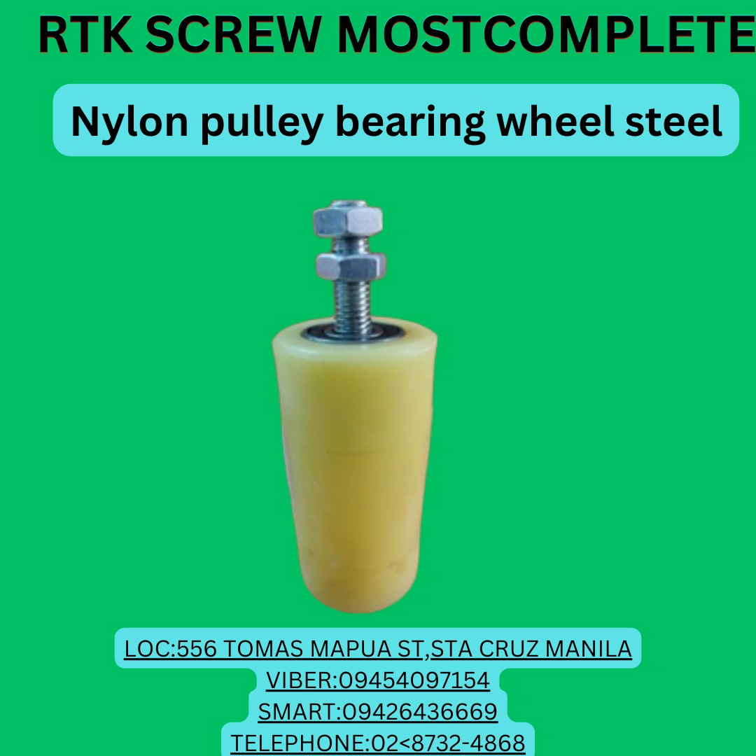Nylon pulley bearing wheel steel, Commercial & Industrial, Construction