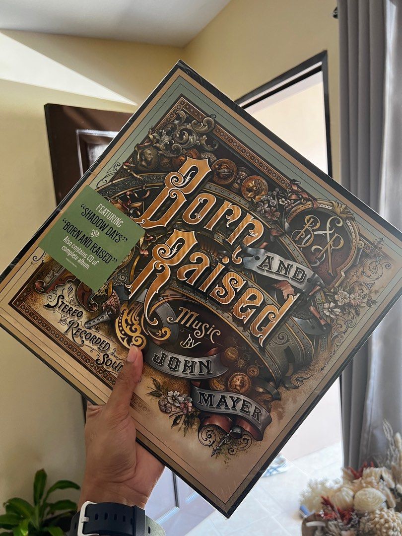 [ON HAND] John Mayer - Born and Raised (2LP + CD) (Category: Vinyls) located in Iloilo. Submitted by lexplay_records (Listing ID 1236293592, Image 2). Description: [AVAILABLE ON HAND] BRAND NEW JOHN MAYER - BORN AND RAISED 2LP (CD included) P2499 John Mayer’s critically acclaimed laid back album which features hits like “A Face to Call Home”, “Queen of California” and “Shadow Days”. They said for a collector, you must have at least 2 John Mayer a