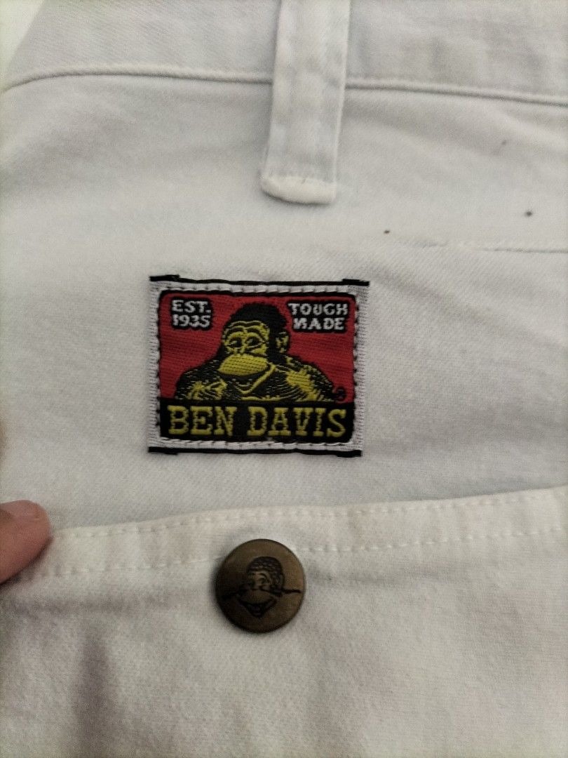 Original Ben Davis White Pant, Men's Fashion, Bottoms, Jeans on Carousell