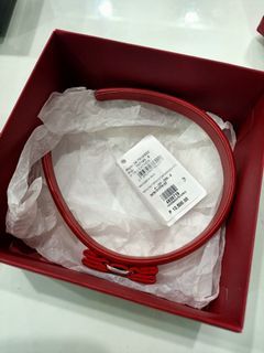 Original Salvatore Ferragamo Red Headband Authentic Luxury Collectible Item