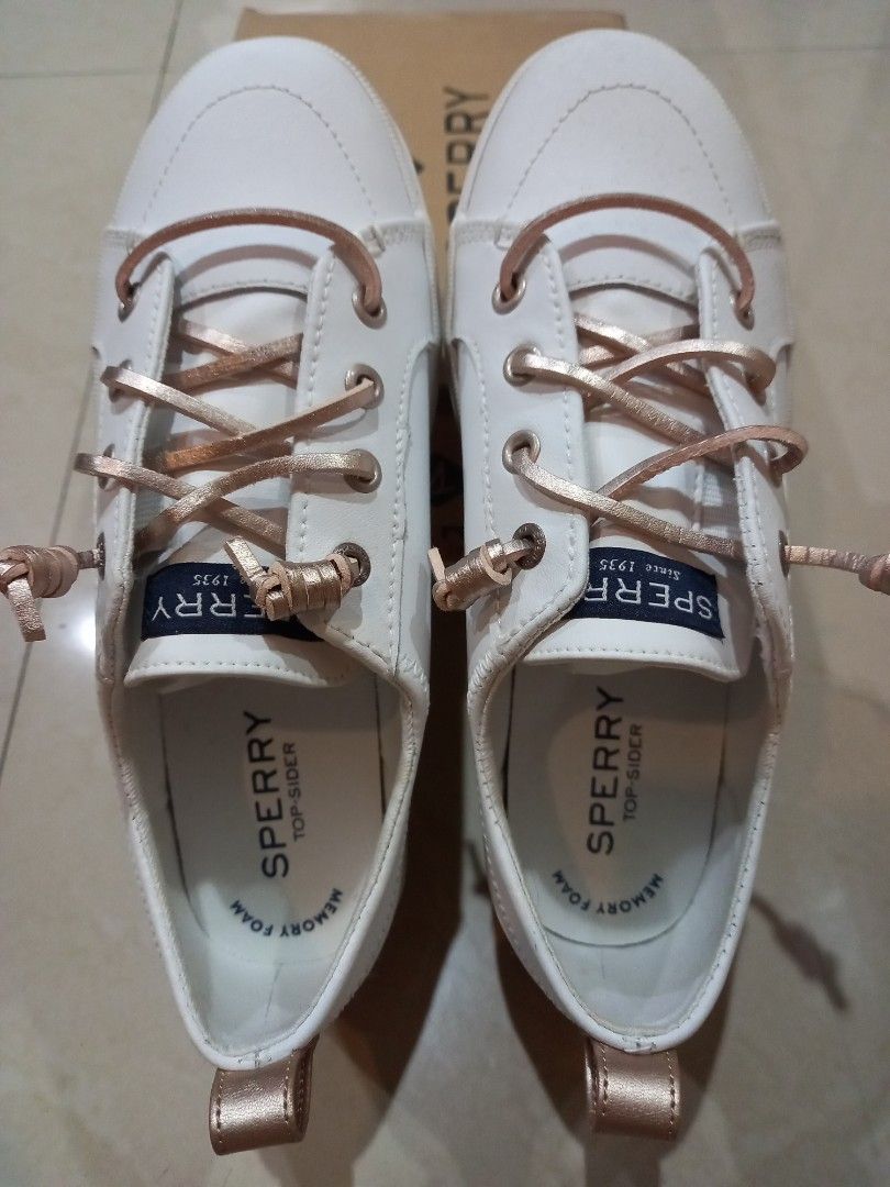 Rose gold sperry discount