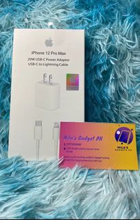 Original💯iPhone charger 20Watts adapter and type c fast charging