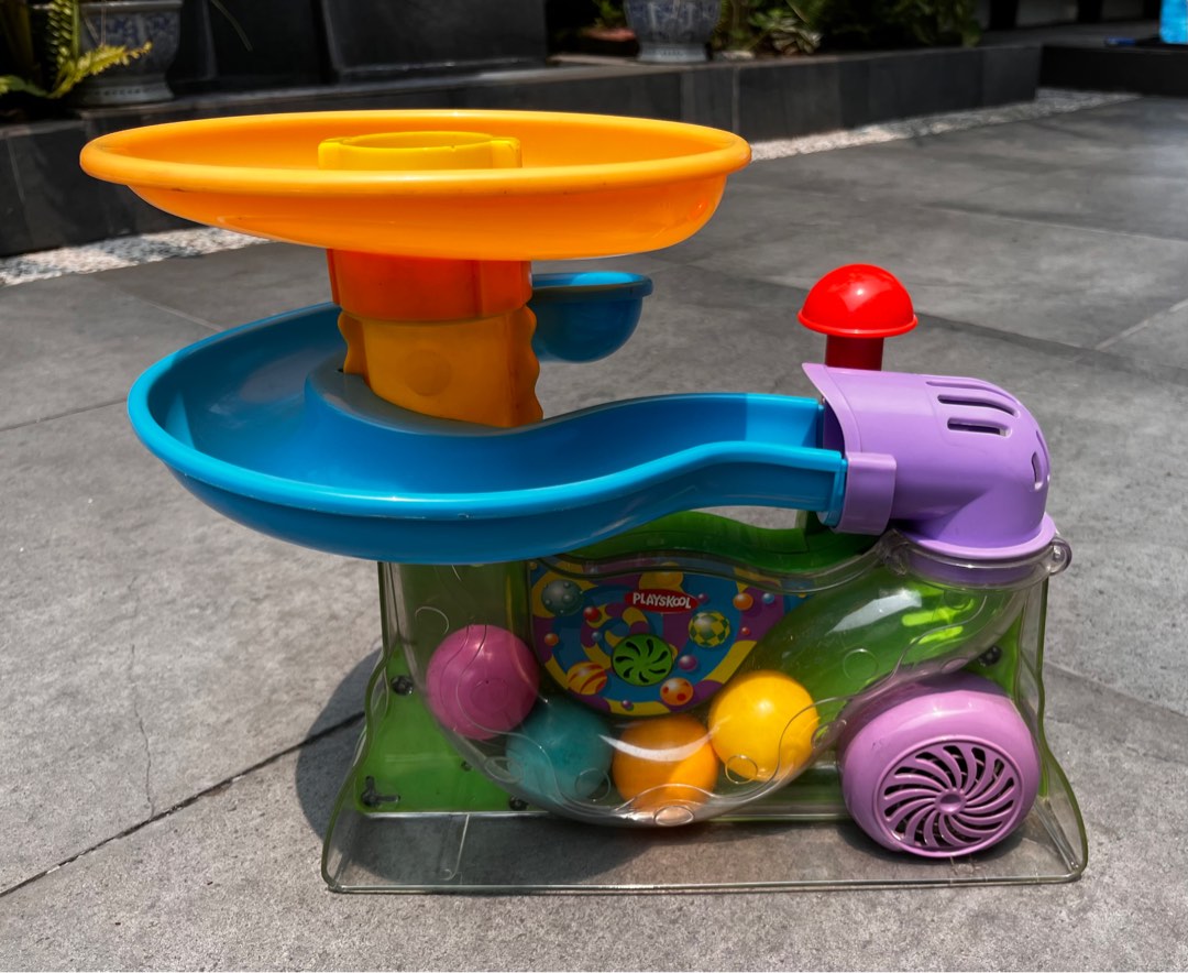 Playskool ball run toy with slide, Babies & Kids, Infant Playtime on