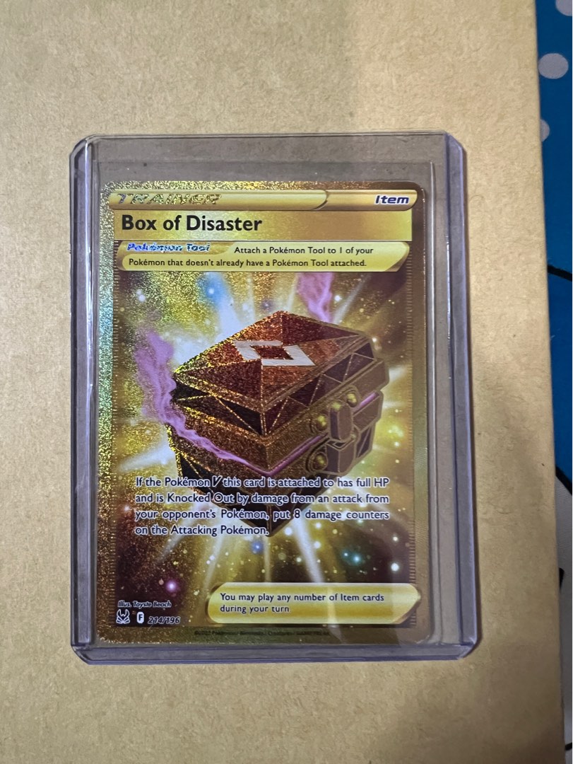 Pokmon Box of Disaster (Gold) (214/196)~Lost Origin, Hobbies & Toys, Toys  & Games on Carousell