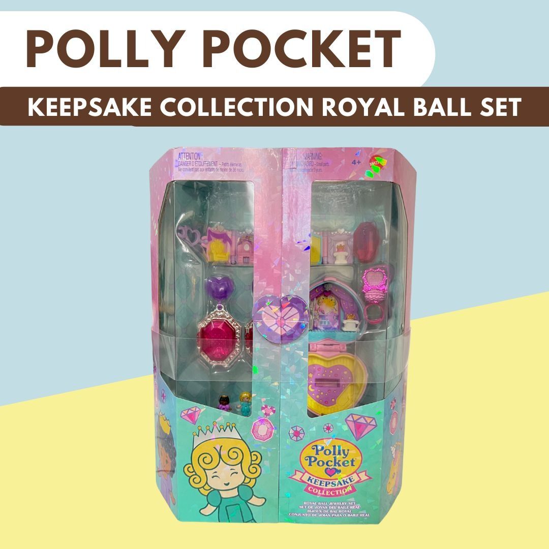 Polly Pocket Collector Compact with 2 Dolls, Keepsake Collection Royal