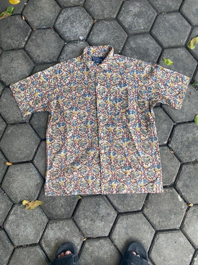 Polo Ralph Lauren Caldwell Sugarcane Toyo Enterprise Vintage Silk